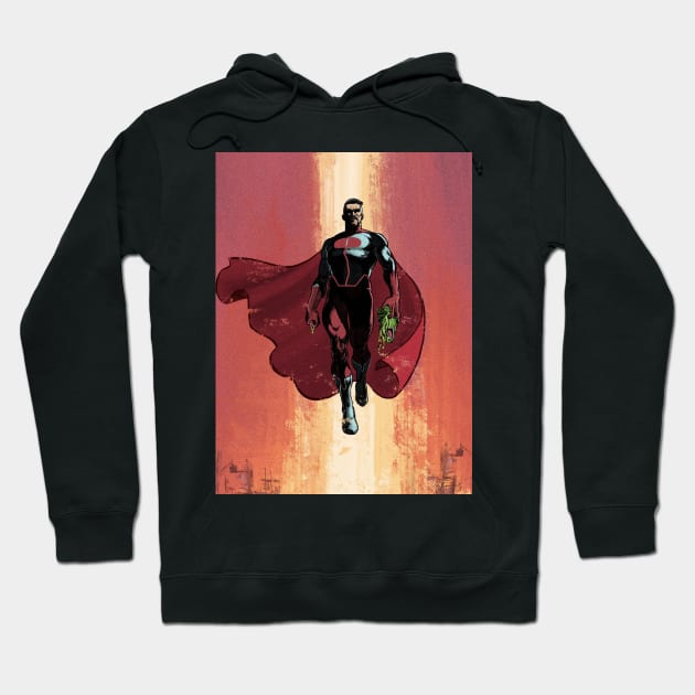 omni man Hoodie by super villain